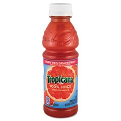 100% Juice, Ruby Red Grapefruit, 10oz Bottle, 24/Carton