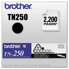 TN250 Toner, 2,200 Page-Yield, Black