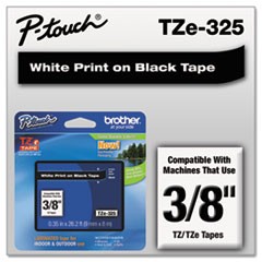 TZe Standard Adhesive Laminated Labeling Tape, 0.35