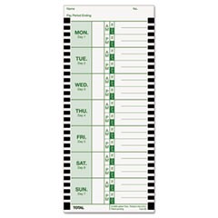 Time Clock Cards for Lathem Time 800P, One Side, 4 x 9, 100/Pack