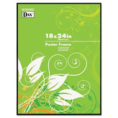 Coloredge Poster Frame, Clear Plastic Window, 18 x 24, Black