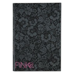 Pink & Black Prof Casebound Notebook, Ruled, 11 5/8 x 8 1/4, 96 Sheets