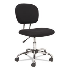 Mesh Task Chair, Supports Up to 250 lb, 17.13" to 20.87" Seat Height, Black Seat/Back, Chrome Base