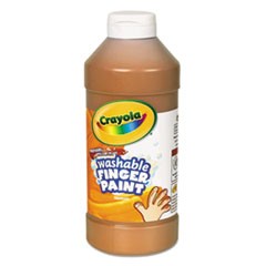 Washable Fingerpaint, Brown, 16 oz Bottle