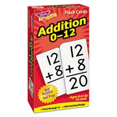 Skill Drill Flash Cards, Addition, 3 x 6, Black and White, 91/Pack