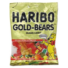 Gummi Candy, Gummi Bears, Original Assortment, 5oz Bag, 12/Carton