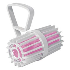 Toilet Rim Cage with Non-Para Block, White/Pink, Cherry, 12 per Carton