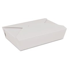 ChampPak Retro Carryout Boxes, Paperboard, 7-3/4 x 5-1/2 x 1-7/8, White