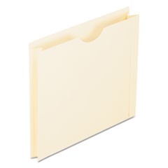 Manila Reinforced File Jackets, 2-Ply Straight Tab, Letter Size, Manila, 50/Box