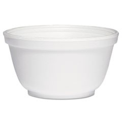 Foam Bowls, 10 oz, White, 50/Pack, 20 Packs/Carton