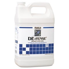 DE-FENSE Non-Buff Floor Finish, Liquid, 1 gal. Bottle