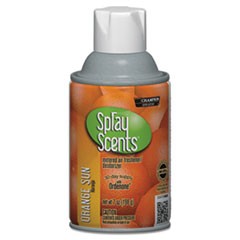 SPRAYScents Metered Air Freshener Refill, Orange Sun, 7 oz Aerosol, 12/Carton