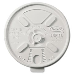 Lift n' Lock Plastic Hot Cup Lids, Fits 10 oz to 14 oz Cups, White, 1,000/Carton