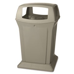 Ranger Fire-Safe Container, Square, Structural Foam, 45 gal, Beige