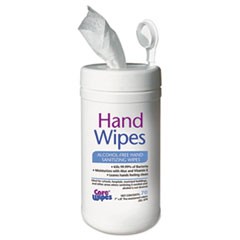 Alcohol Free Hand Sanitizing Wipes, 7 x 8, White, 70/Canister, 6 Canisters/Carton