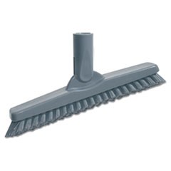 SmartColor Swivel Corner Brush, Black Polypropylene Bristles, 8.83" Brush, Gray Plastic Handle