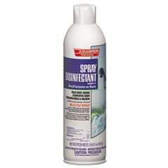 Champion Sprayon Spray Disinfectant, 16.5 oz Aerosol Spray, 12/Carton