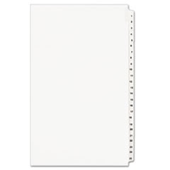 Preprinted Legal Exhibit Side Tab Index Dividers, Avery Style, 25-Tab, 1 to 25, 14 x 8.5, White, 1 Set, (1430)