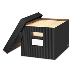 STOR/FILE Decorative Medium-Duty Storage Box, Letter/Legal Files, 12.5