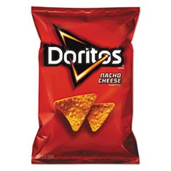 Nacho Cheese Tortilla Chips, 2.875 oz Bag, 24/Carton