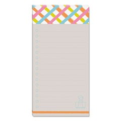 Printed Note Pads, 4 x 8, Lined, Assorted Designs, 75-Sheet, 3/Pack