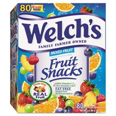 FOOD,WELCHS,FRUIT,SNACK, 250-0.9oz BAGS/CT