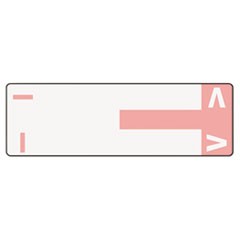 AlphaZ Color-Coded First Letter Combo Alpha Labels, I/V, 1.16 x 3.63, Pink/White, 5/Sheet, 20 Sheets/Pack