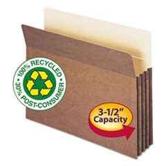 100% Recycled Top Tab File Pockets, 3.5