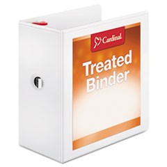 Treated ClearVue Locking Slant-D Ring Binder, 3 Rings, 5