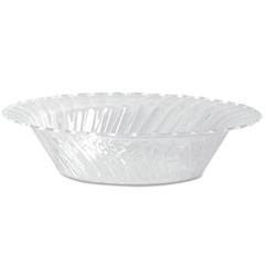 Classicware Plastic Dinnerware, Bowls, Clear, 10 oz, 18/Pack, 10 Packs/CT