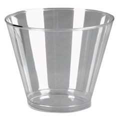 Comet Plastic Tumblers, 9 oz, Cold, Squat, Clear, 500/Carton