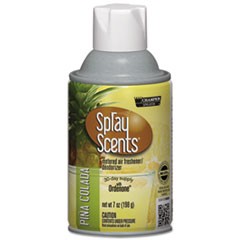 SPRAYScents Metered Air Freshener Refill, Pina Colada, 7 oz Aerosol, 12/Carton