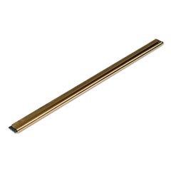 Golden Clip Brass Channel with Black Rubber Blade and Clip, 12 Inches, Straight