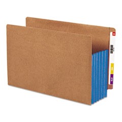 Redrope Drop-Front End Tab File Pockets w/ Fully Lined Colored Gussets, 5.25