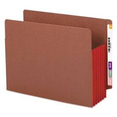 Redrope Drop-Front End Tab File Pockets w/ Fully Lined Colored Gussets, 5.25