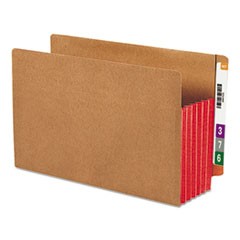 Redrope Drop-Front End Tab File Pockets w/ Fully Lined Colored Gussets, 5.25