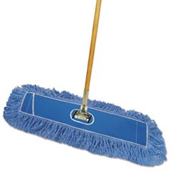 Dry Mopping Kit, 24 x 5 Blue Synthetic Head, 60