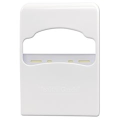 Health Gards Quarter-Fold Toilet Seat Cover Dispenser, White, Plastic