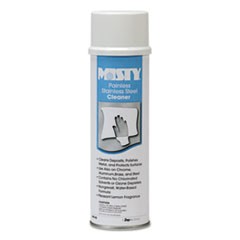 Water-Based Stainless Steel Cleaner, Lemon Scent, 18 oz Aerosol Spray, 12/Carton