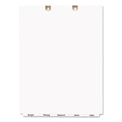 Write and Erase Tab Dividers for Classification Folders, Bottom Tab, 5-Tab, Letter