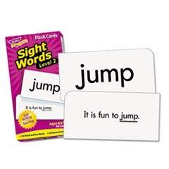 Skill Drill Flash Cards, Sight Words Set 2, 3 x 6, Black and White, 97/Set