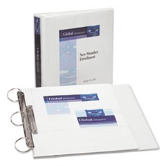 Flip Back 360 Degree Durable View Binder with Round Rings, 3 Rings, 1.5