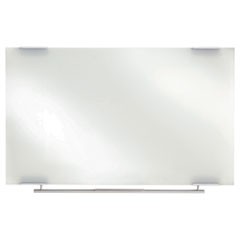 Clarity Glass Dry Erase Board with Aluminum Trim, 60 x 36, White Surface