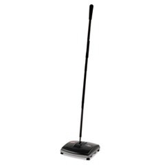 Floor and Carpet Sweeper, 44" Handle, Black/Gray