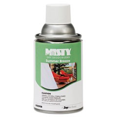 Metered Dry Deodorizer Refills, Summer Breeze, 7 oz Aerosol Spray, 12/Carton