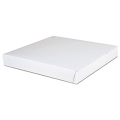 Lock-Corner Pizza Boxes, 14 x 14 x 1.88, White, Paper, 100/Carton