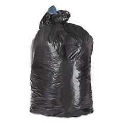 Low-Density Can Liners, 45 gal, 1.6 mil, 23" x 46", Black, 100/Carton