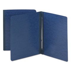 Side Opening Premium Pressboard Report Cover, Prong Fastener, Letter, Dark Blue