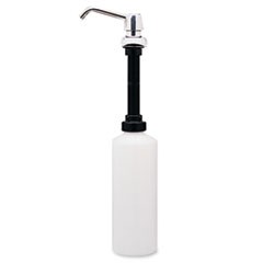 Contura Lavatory-Mounted Soap Dispenser, 34 oz, 3.31 x 4 x 17.63, Chrome/Stainless Steel