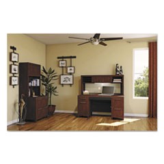 Enterprise Collection 60W Double Pedestal Desk, Harvest Cherry (Box 1 of 2)